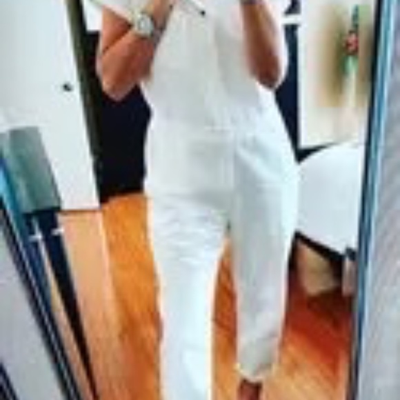 A Piece Apart Rent the Runway Azore white linen jumpsuit sz 2 $445 - Picture 6 of 11